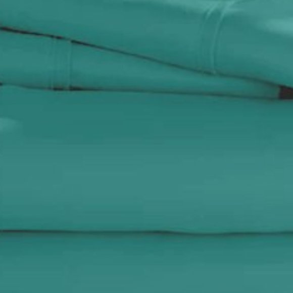 New 4-Piece King Deep Pocket Bedding Sheets • AQUA - Picture 3 of 3